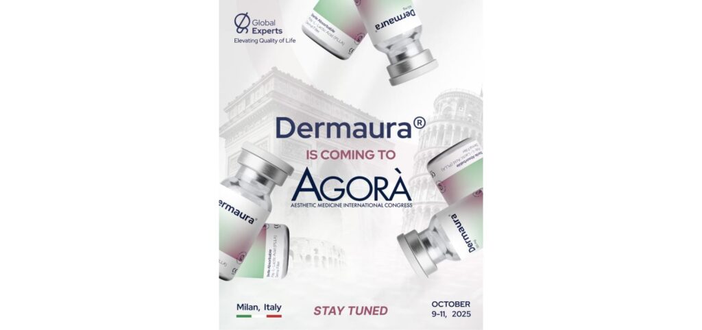 Dermaura 365mg PLLA collagen biostimulator dermal filler vials by Global Experts